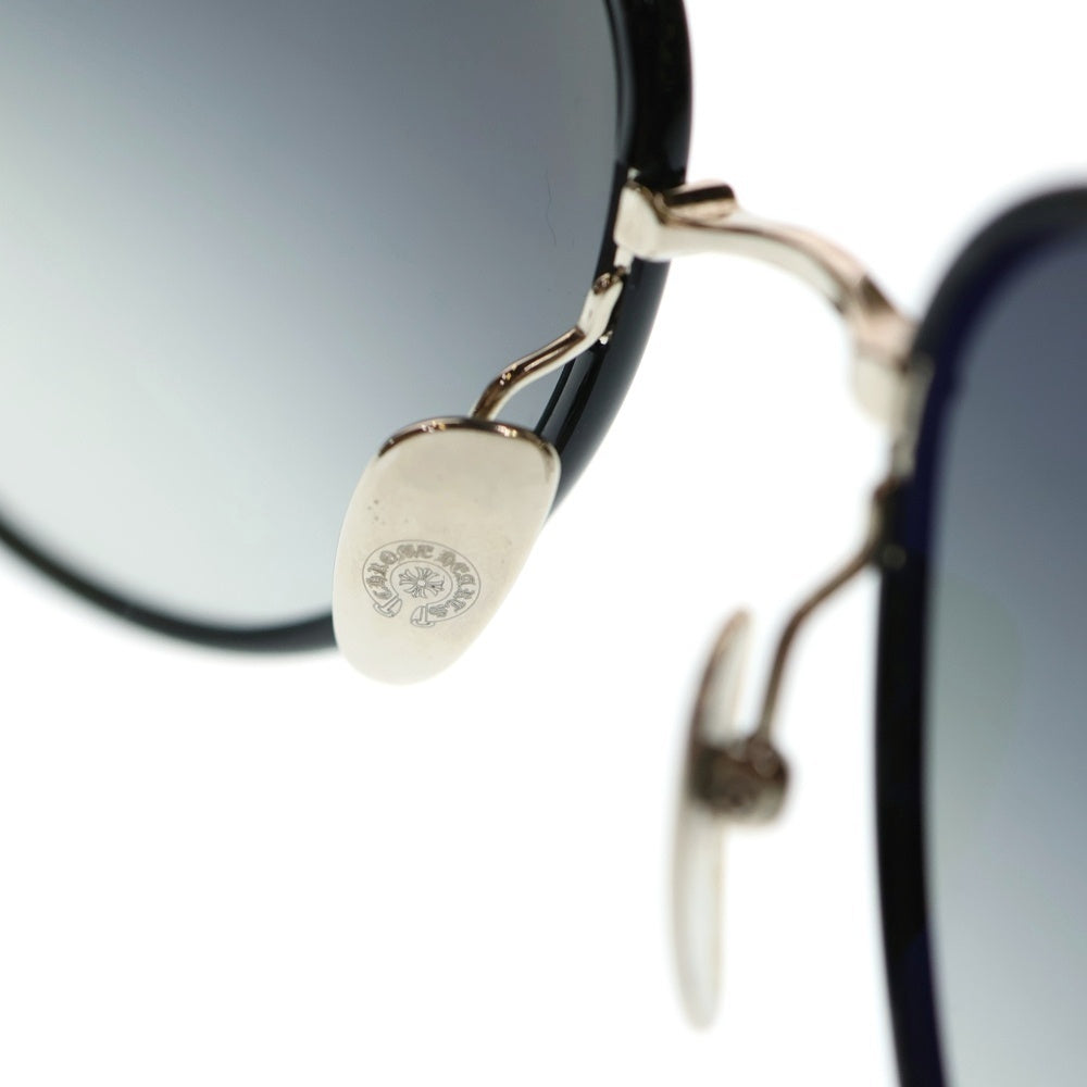 CHROME HEARTS(クロムハーツ) SPINNER ダガーテンプル ティアドロップ ダブルブリッジ カラーレンズ サングラス アイウェア メガネ 眼鏡 シルバー/ブラック