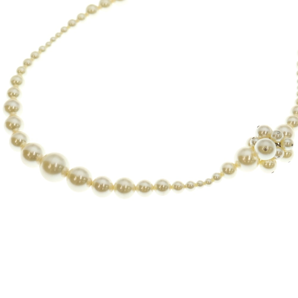 CHANEL(シャネル) ココマーク ラインストーン ホワイトパール ロング