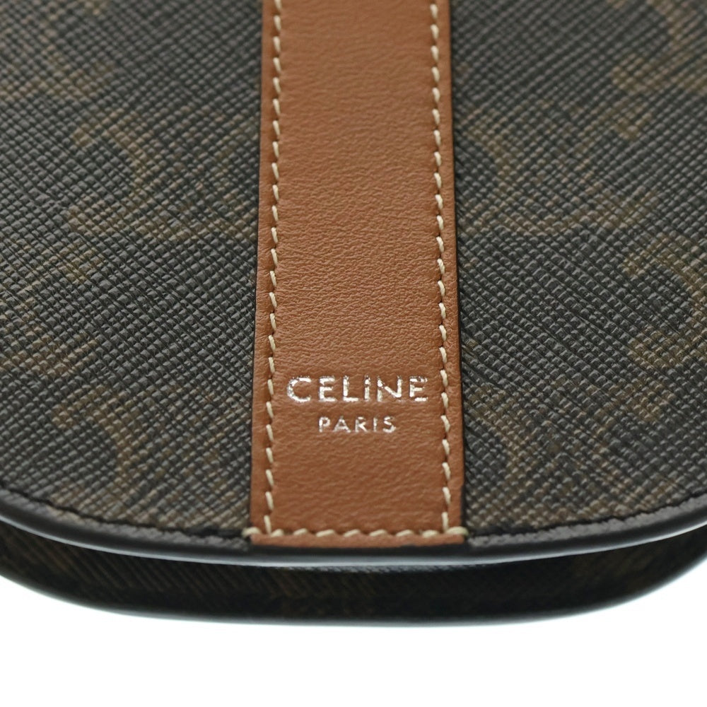 CELINE(セリーヌ) トリオンフ モバイル フォンショルダー ポーチ バッグ ブラウン 10H742DCH