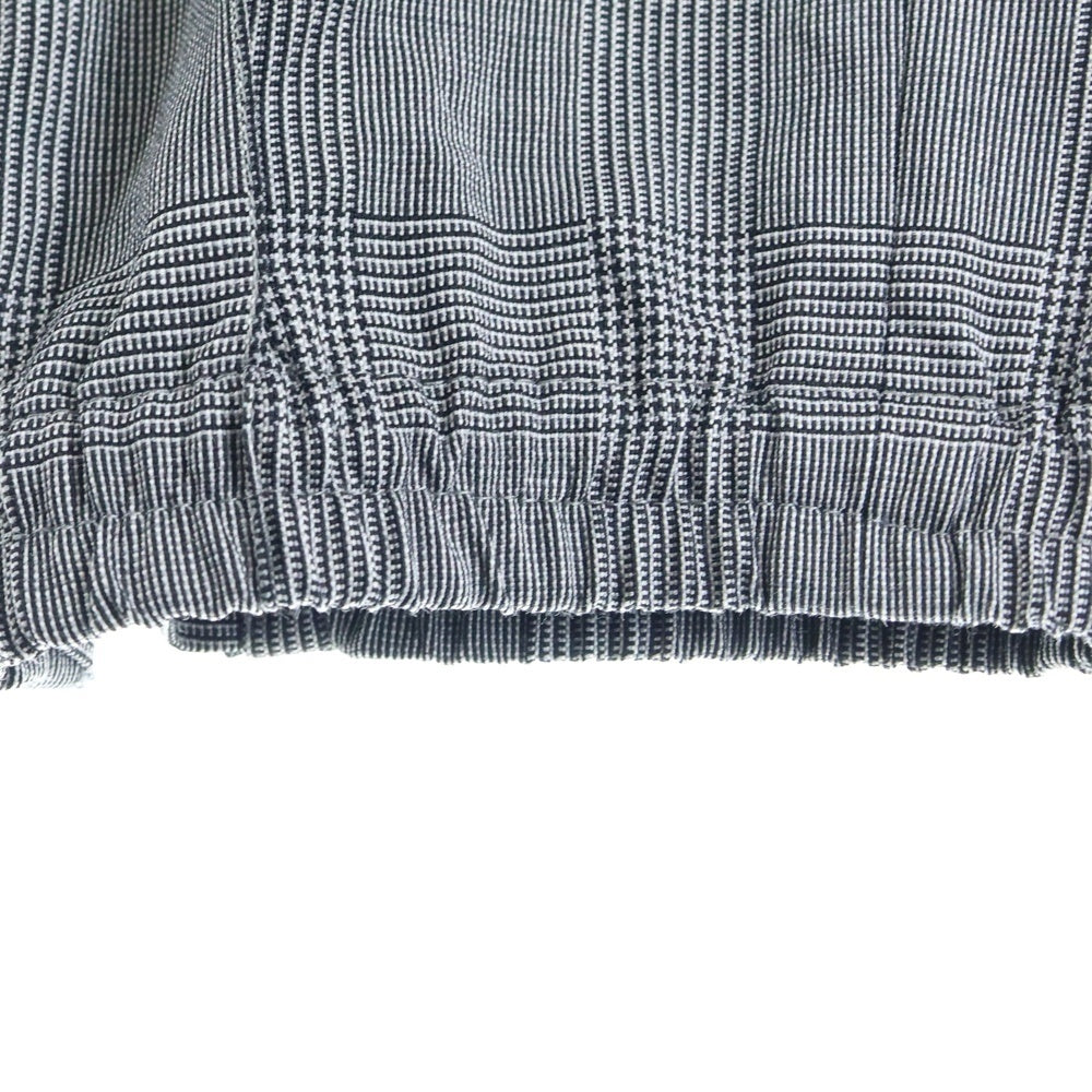 DIOR(ディオール) 21SS ドローストリング チェック スラックス ロングパンツ グレー 113C122A4995