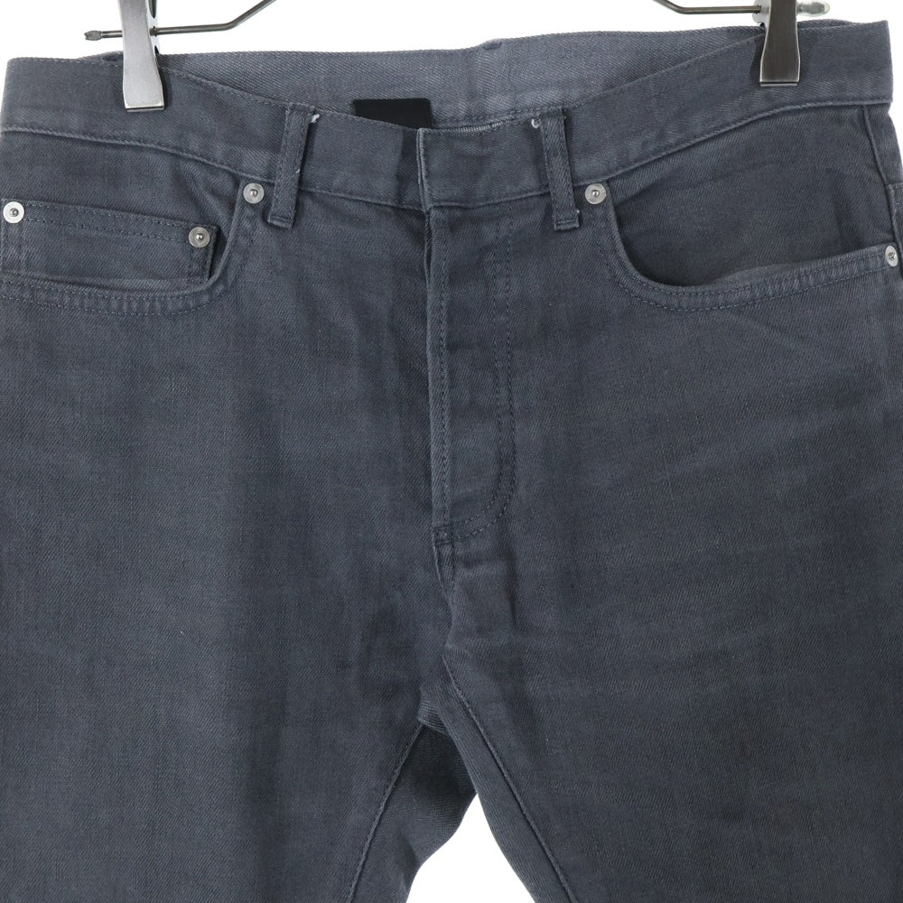 Dior HOMME(ディオールオム) ボタンフライ スリム テーパード デニムパンツ グレー 433D007TX184
