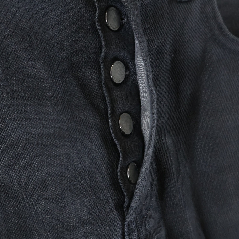 Dior HOMME(ディオールオム) ボタンフライ スリム テーパード デニムパンツ グレー 433D007TX184