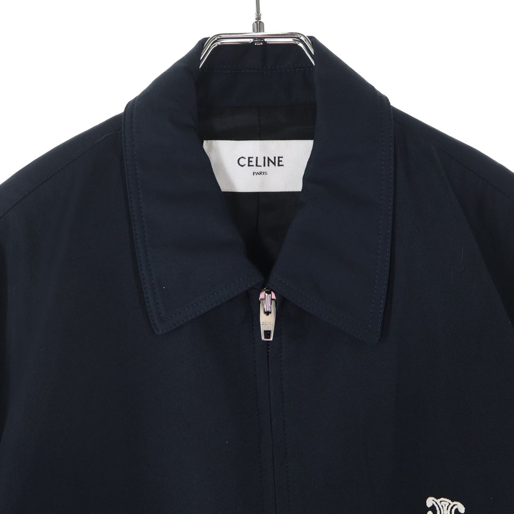 CELINE(セリーヌ) 24AW トリオンフ ジップアップ クラシック ジャケットネイビー 2W47B585X.07MR