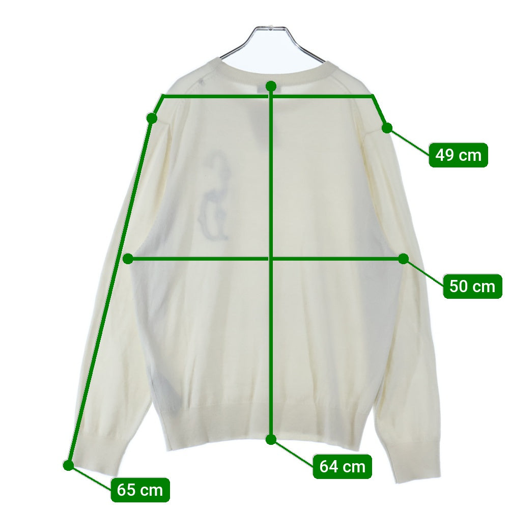 DIOR(ディオール) 23AW CDインターレース クルーネック ニットセーター グレー 343M640AT721