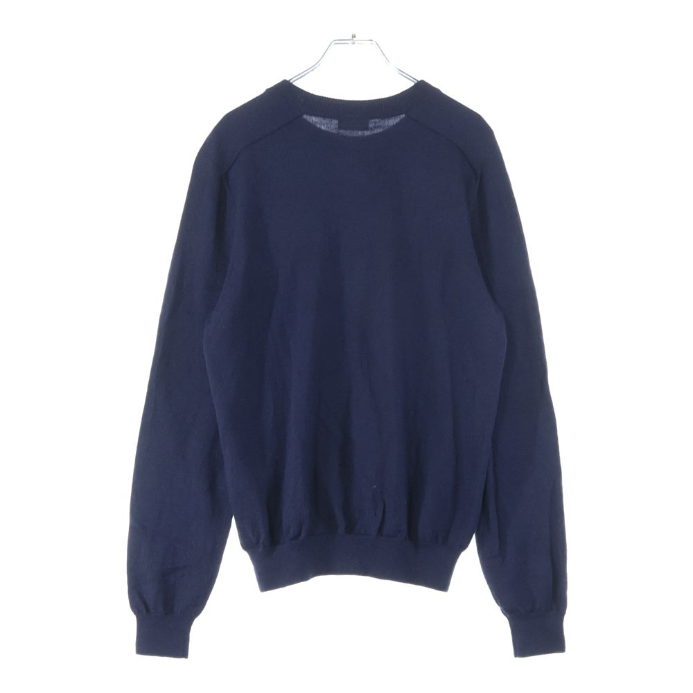 CELINE(セリーヌ) トリオンフ クラシック ウール クルーネック ニットセーター ネイビー 24H80322U.07MR