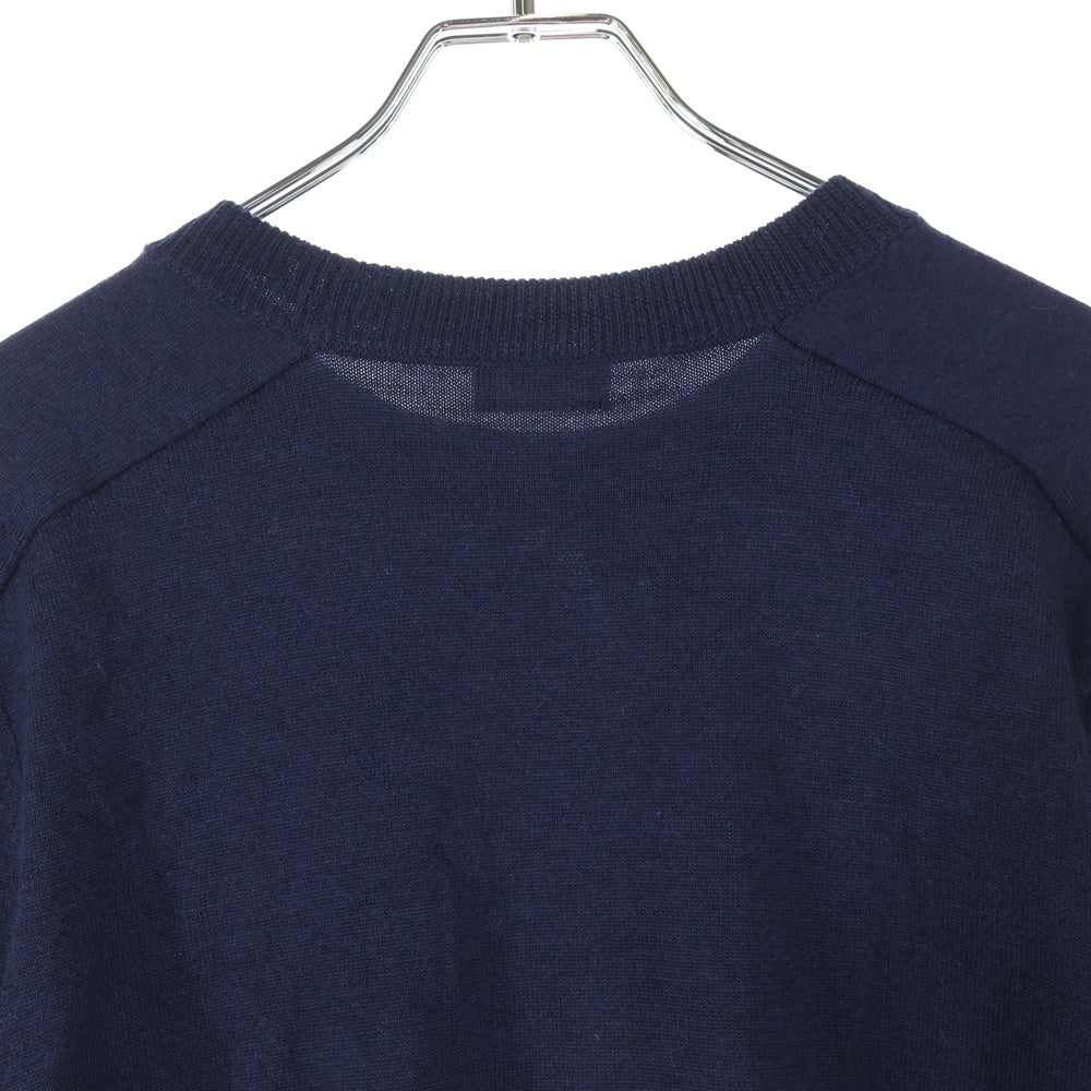 CELINE(セリーヌ) トリオンフ クラシック ウール クルーネック ニットセーター ネイビー 24H80322U.07MR