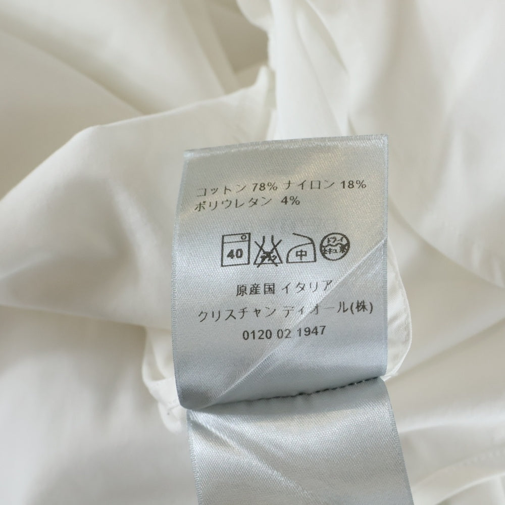 Dior HOMME(ディオールオム) 18AW BEE刺繍 レギュラーカラー ロングスリーブ 長袖シャツ ホワイト 563C523B1223