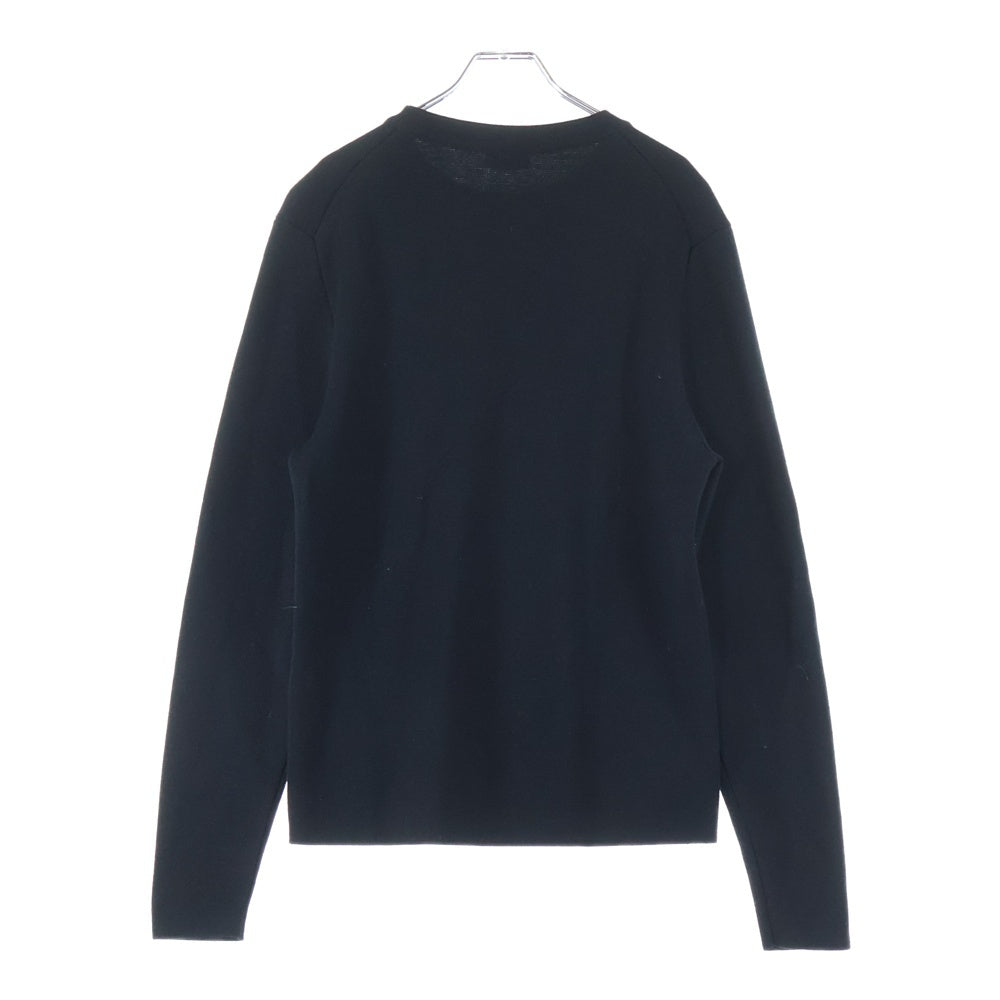 DIOR(ディオール) CDエンボスロゴ クルーネック バージンウール ニットセーター ブラック 513M617A2000