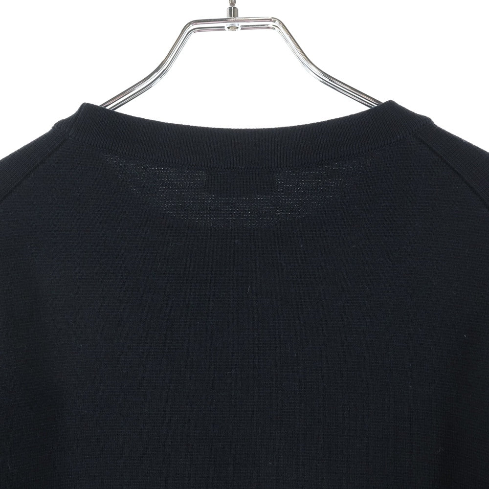 DIOR(ディオール) CDエンボスロゴ クルーネック バージンウール ニットセーター ブラック 513M617A2000