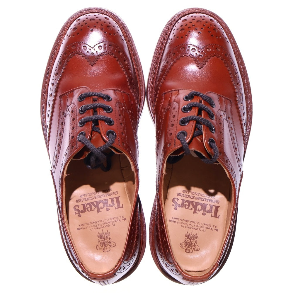 Tricker's(トリッカーズ) BOURTON バートン ウイングチップ レザーローカットシューズ ブラウン 5633139