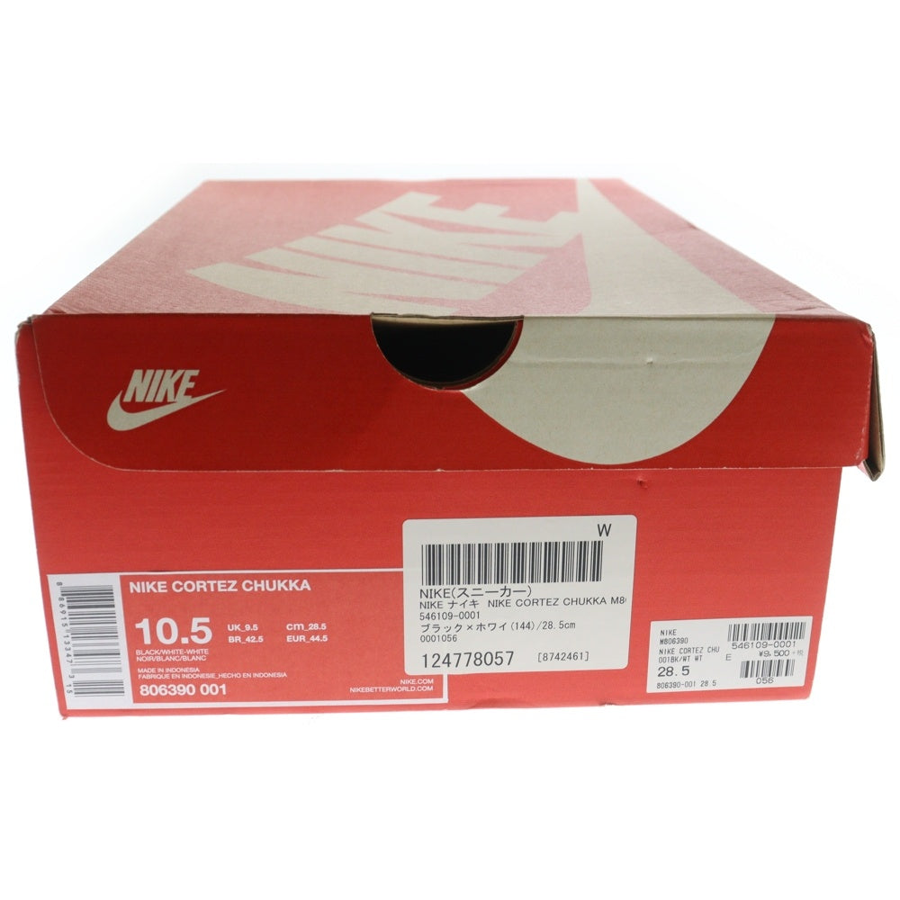 NIKE(ナイキ) CORTEZ CHUKKA コルテッツ チャッカ ミッドカットスニーカー ブラック US10.5/28.5cm 806390-001