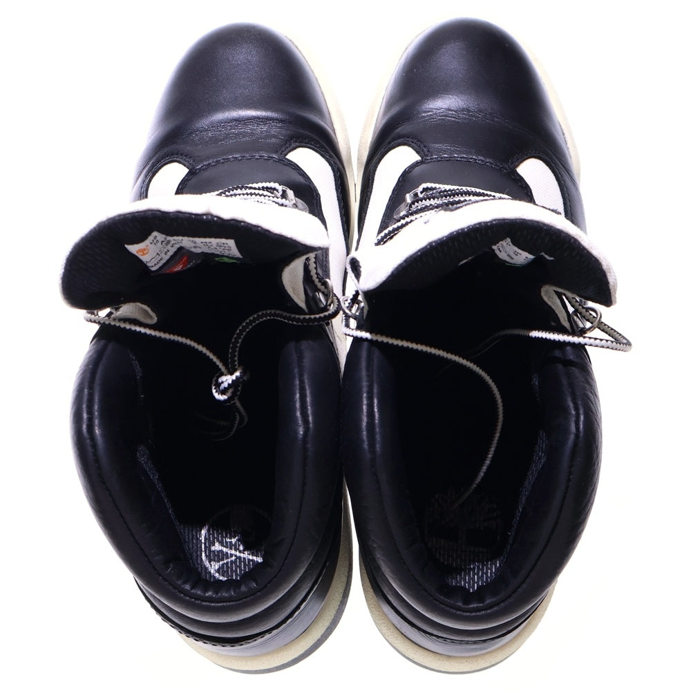 Timberland(ティンバーランド) 19AW ×MASTERMIND WORLD マスターマインド ワールド フィールドブーツ ハイカット ブラック/ホワイト US10/28cm A297V