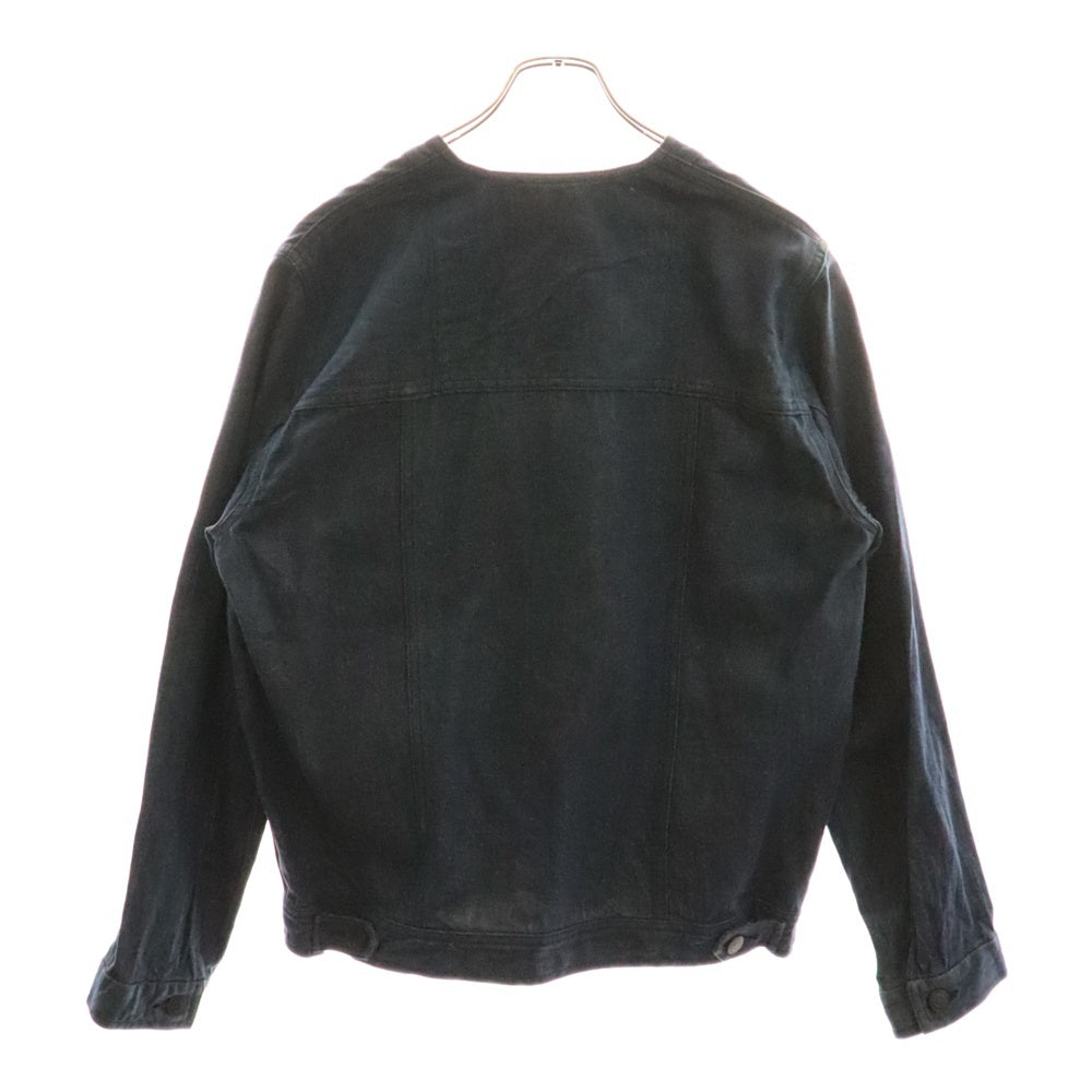 YANTOR(ヤントル) ノーカラー フロントポケット デニムジャケット ワイドデニムパンツ セットアップ インディゴ Y153BL01 Y153PT06