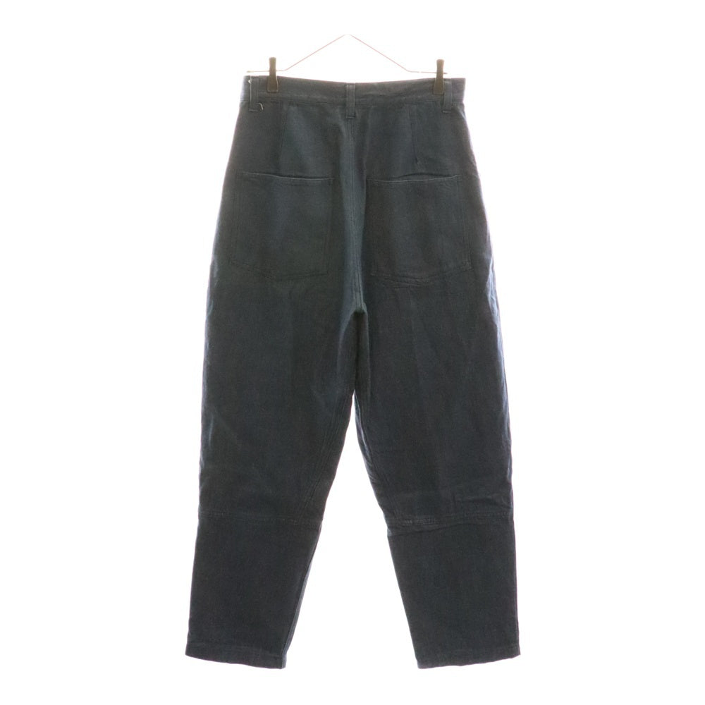 YANTOR(ヤントル) ノーカラー フロントポケット デニムジャケット ワイドデニムパンツ セットアップ インディゴ Y153BL01 Y153PT06