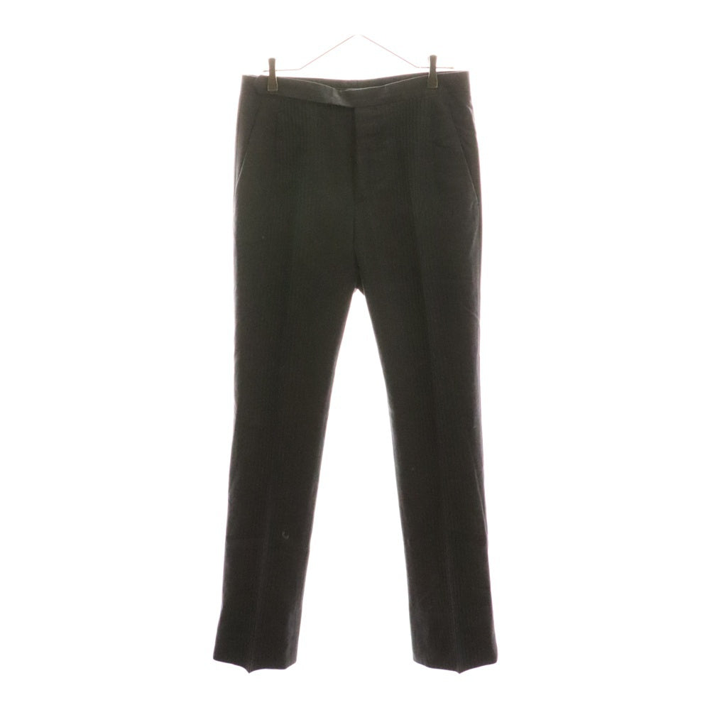 PRADA(プラダ) オールド ストライプ 比翼 ダブルテーラードジャケット センタープレス テーパードパンツ セットアップスーツ グレー