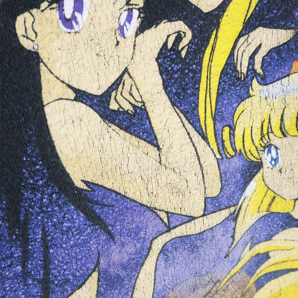 VINTAGE(ヴィンテージ) 90S SAILOR MOON VINTAGE セーラームーン 片面プリント 半袖Tシャツ ヴィンテージ ブラック