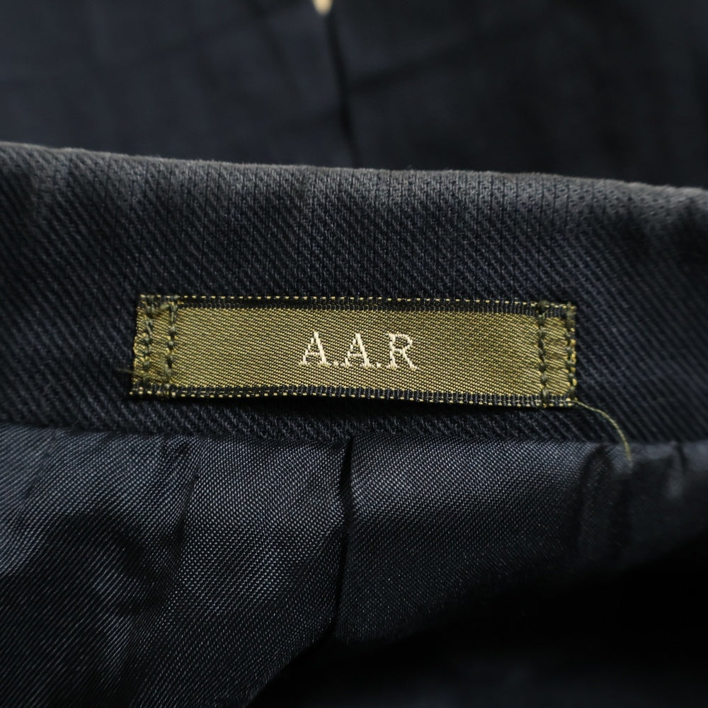 NO BRAND(ノーブランド) A.A.R Yohji Design Studio ノッチドラペル 3B シングル テーラードジャケット ブラック