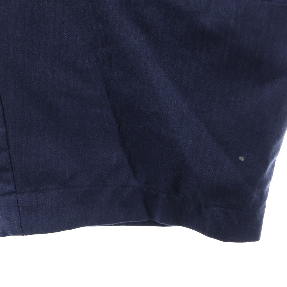 TAKAHIROMIYASHITA The SoloIst.(タカヒロミヤシタザソロイスト) ×OLDPARK オールドパーク ダブルニーウールパンツ ネイビー sogp.0001