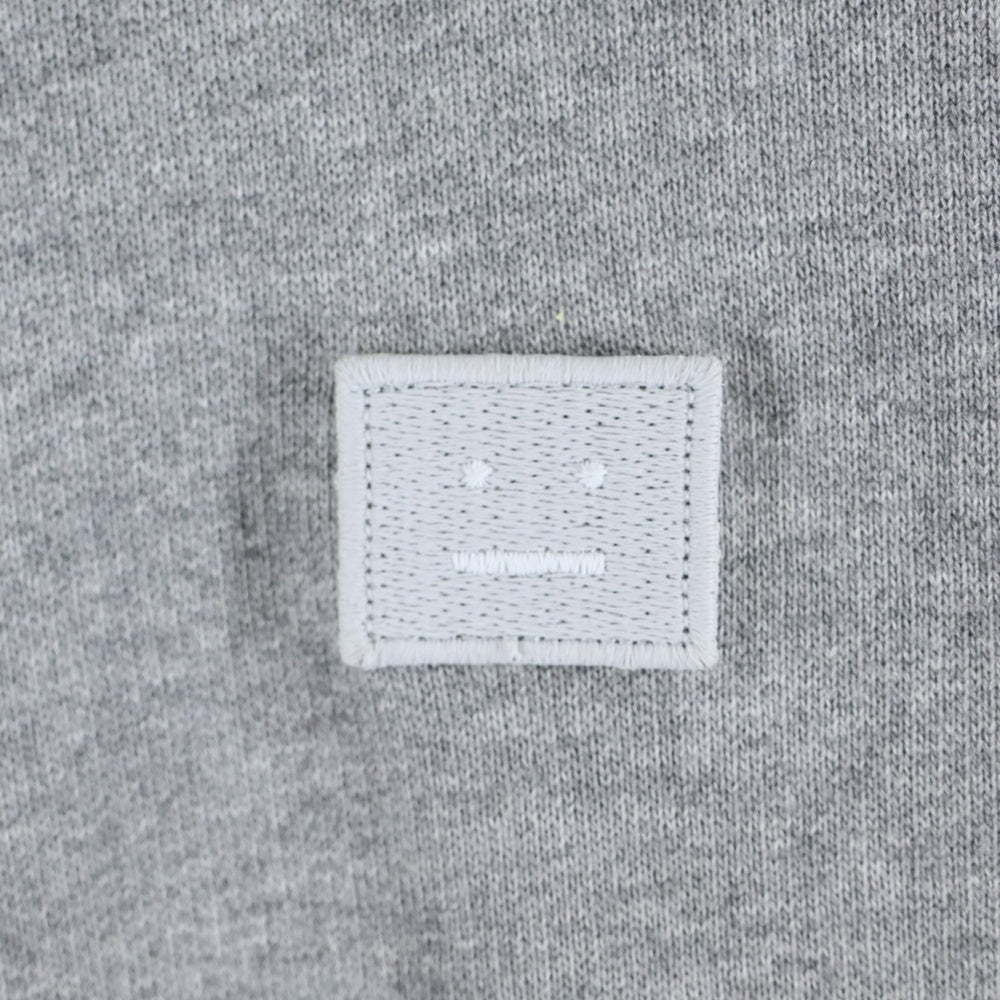 Acne Studios(アクネ ストゥディオズ) FARRIN FACE パッチ付き コットンプルオーバーパーカー グレー FA-UX-SWEA000009