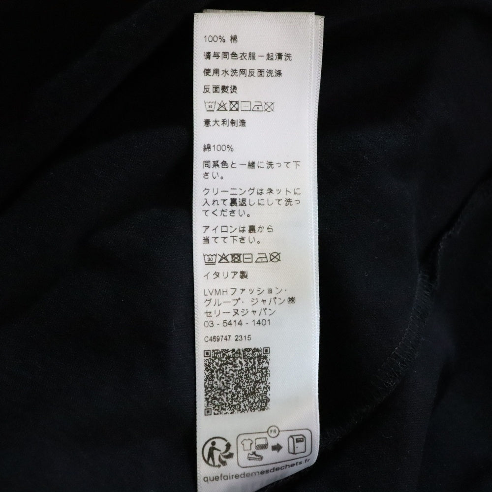 CELINE(セリーヌ) 23AW スタッズロゴ クルーネック半袖Tシャツ ブラック 2X26J671Q