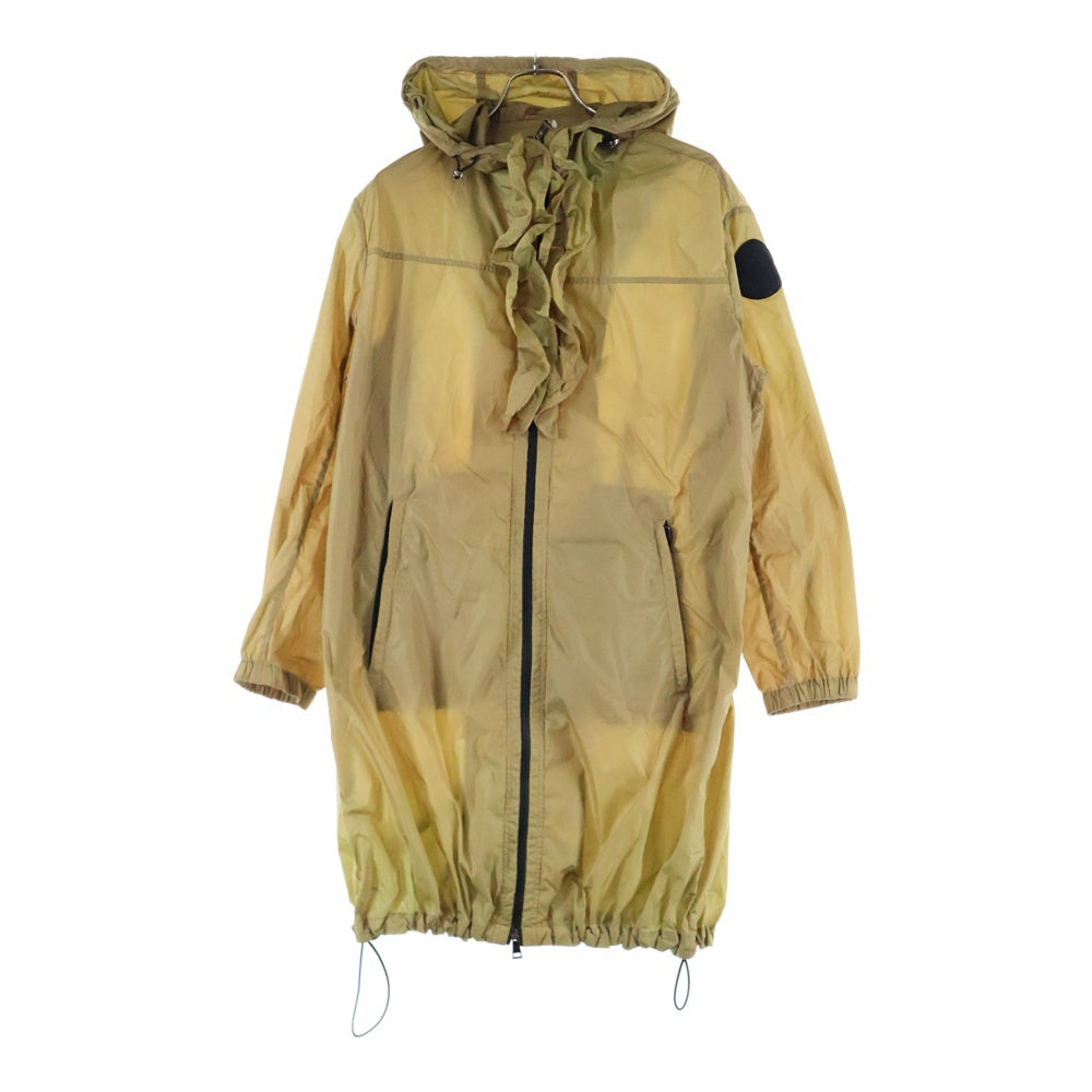 MONCLER(モンクレール) SAUGE フリル ナイロンロングコート ベージュ レディース F10931C72100