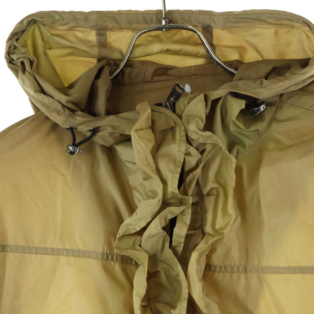 MONCLER(モンクレール) SAUGE フリル ナイロンロングコート ベージュ レディース F10931C72100