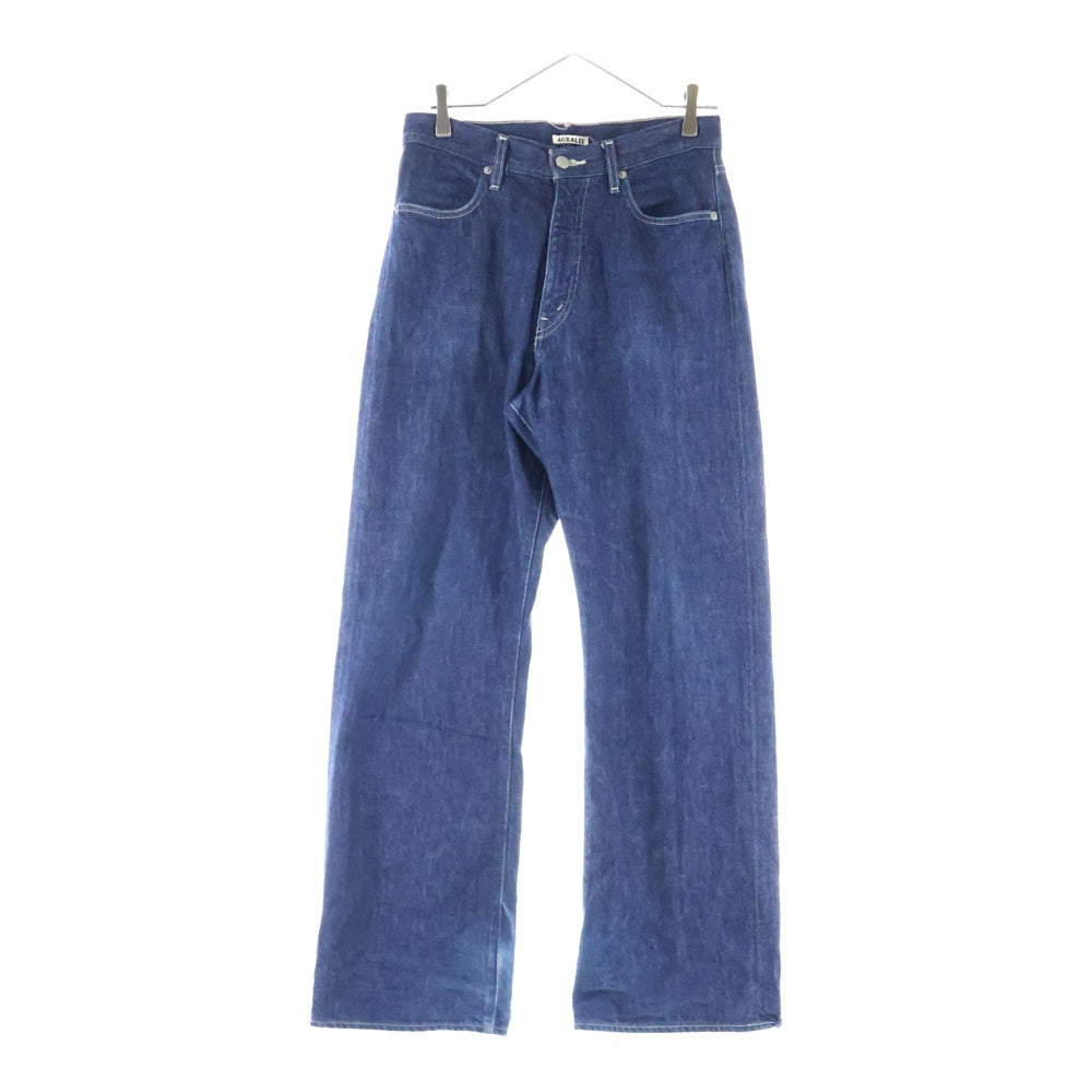AURALEE(オーラリー) SELVEDGE LIGHT DENIM WIDE PANTS セルビッチ デニム ワイドパンツ インディゴ A22SP04SD