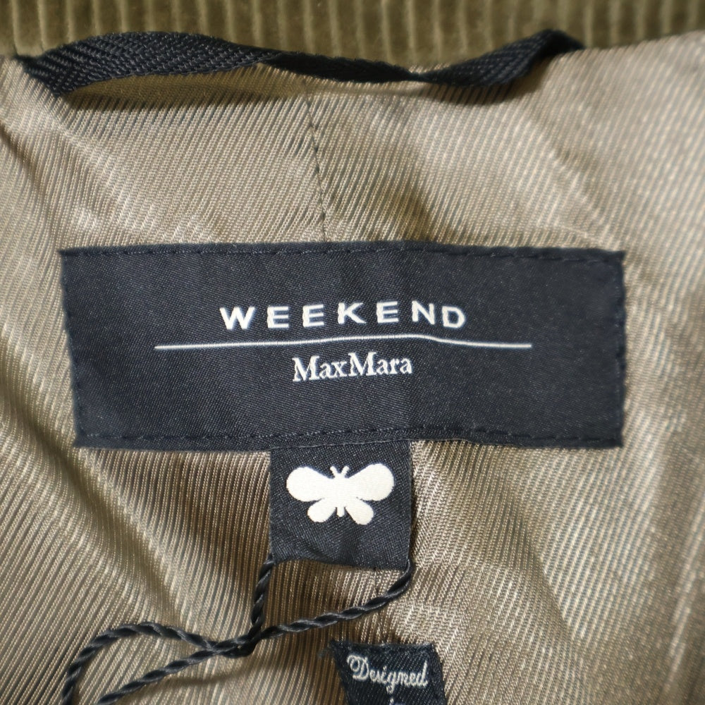 Weekend Max Mara(ウィークエンド マックスマーラ) コーデュロイ 4B ダブルテーラードジャケット ブラウン レディース 50460319-022