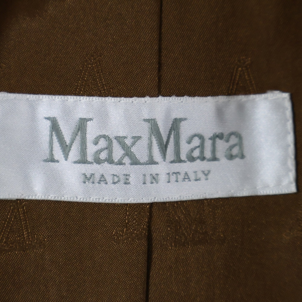 Max Mara(マックスマーラ) 1B ツイード シングル テーラードジャケット ブラウン レディース 10460403-004