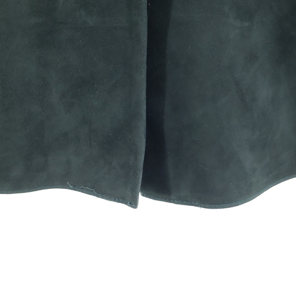 S MAX MARA(エス マックスマーラ) ラムレザー スウェード ノーカラーコート グリーン レディース 94710151 05