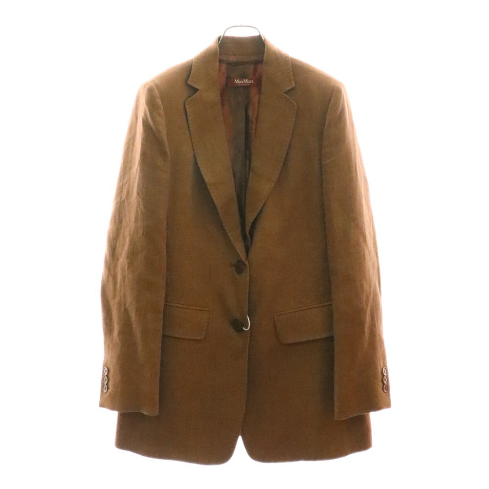MaxMara(マックスマーラ) STUDIO スタジオ 2B シングル テーラードジャケット ブラウン レディース 60410111-003