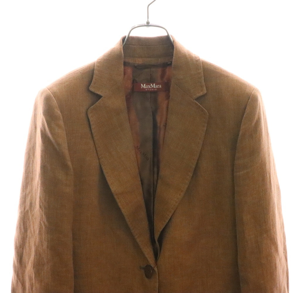 MaxMara(マックスマーラ) STUDIO スタジオ 2B シングル テーラードジャケット ブラウン レディース 60410111-003