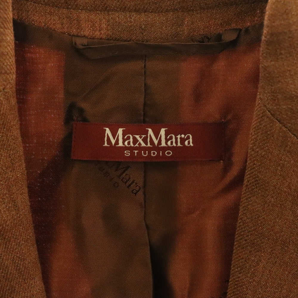 MaxMara(マックスマーラ) STUDIO スタジオ 2B シングル テーラードジャケット ブラウン レディース 60410111-003