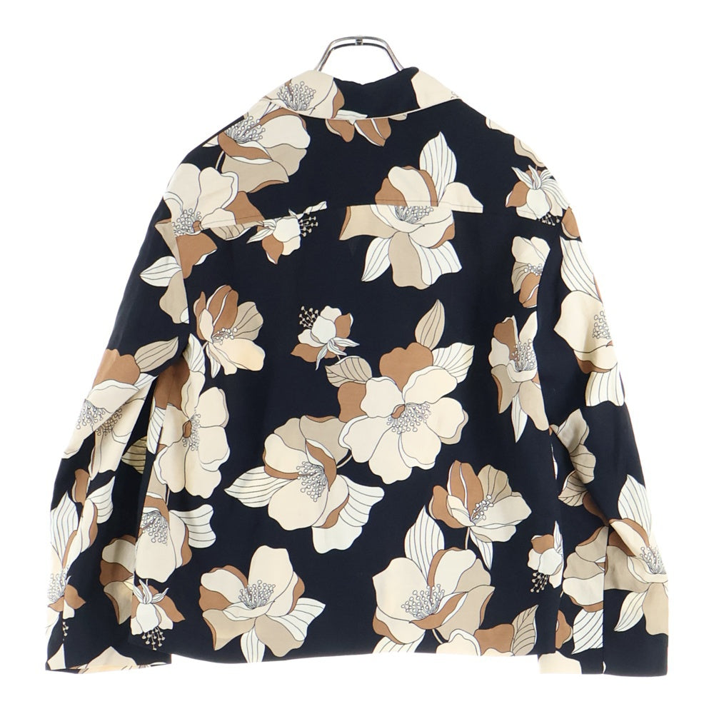 MaxMara(マックスマーラ) STUDIO スタジオ ファブリックリネン 総柄 ジャケット ブラック/ベージュ レディース 61910211-002