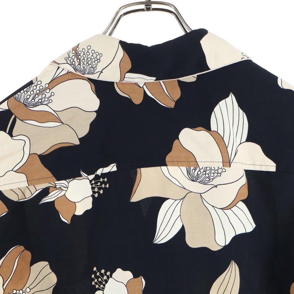 MaxMara(マックスマーラ) STUDIO スタジオ ファブリックリネン 総柄 ジャケット ブラック/ベージュ レディース 61910211-002