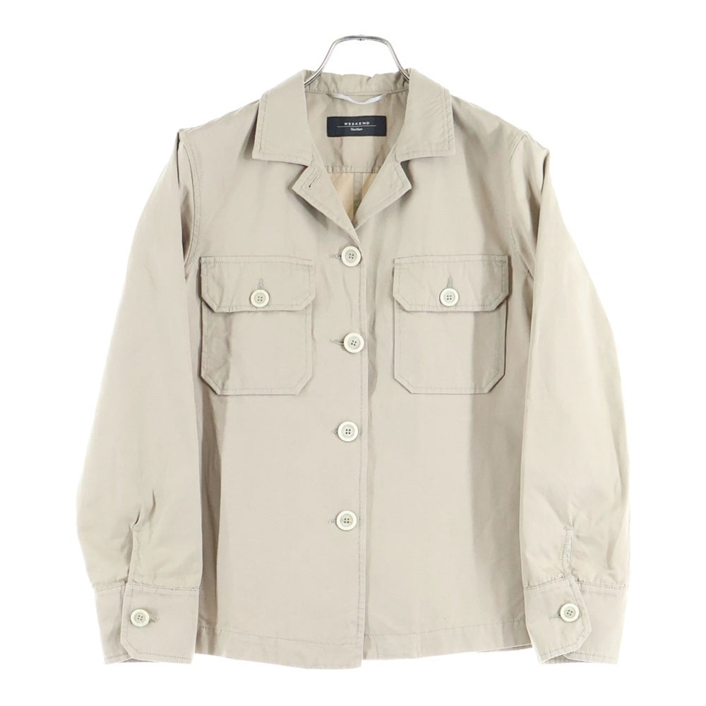 Weekend Max Mara(ウィークエンド マックスマーラ) フロントボタン サファリジャケット ベージュ レディース 5041107-344