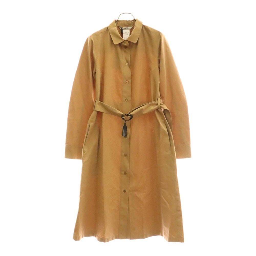 S MAX MARA(エス マックスマーラ) ラウンドカラー ボタンダウン コート ブラウン レディース 92211511-002