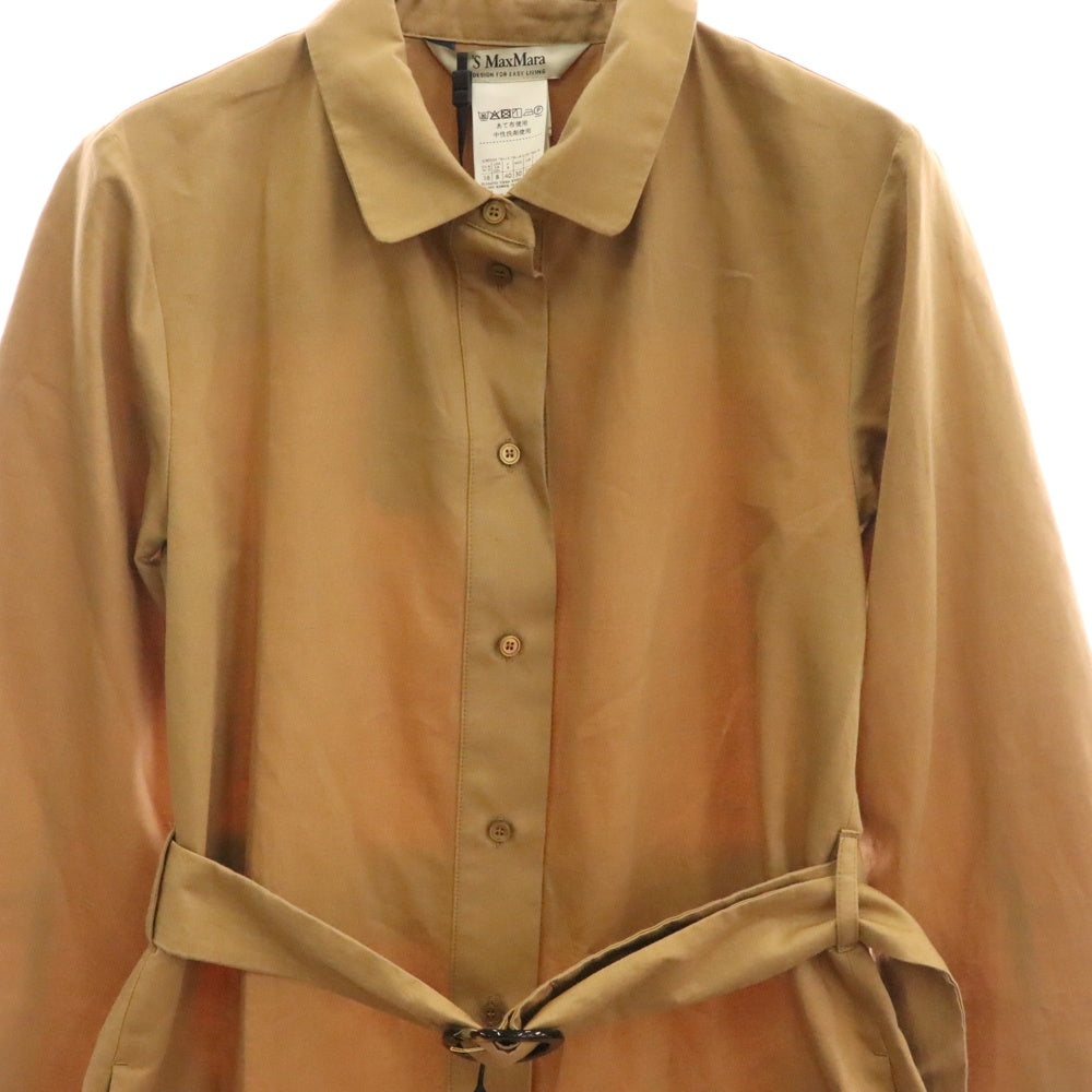 S MAX MARA(エス マックスマーラ) ラウンドカラー ボタンダウン コート ブラウン レディース 92211511-002