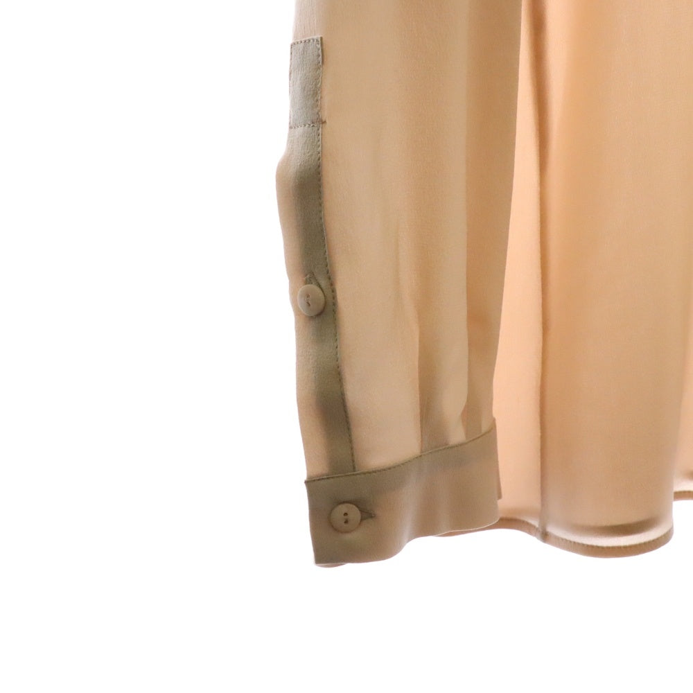 Max Mara(マックスマーラ) フロントボタン シルク 長袖シャツ ピンク レディース 11160353-004