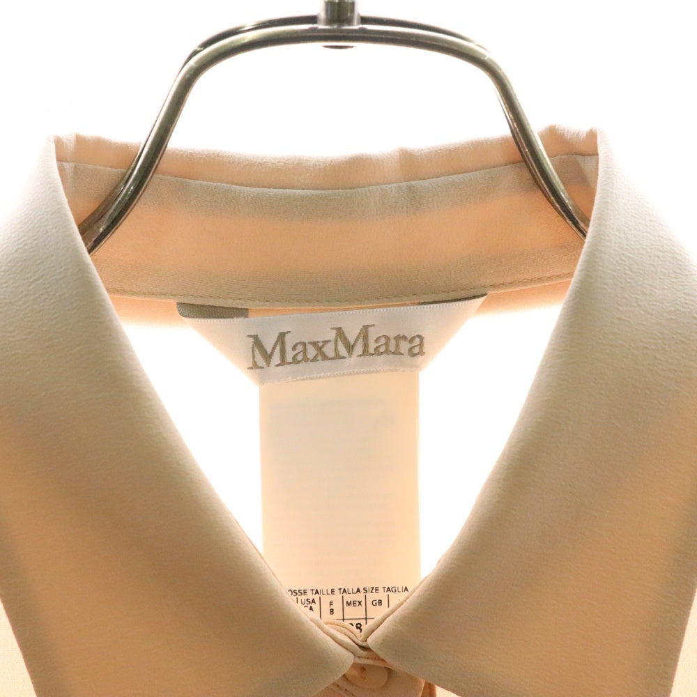 Max Mara(マックスマーラ) フロントボタン シルク 長袖シャツ ピンク レディース 11160353-004