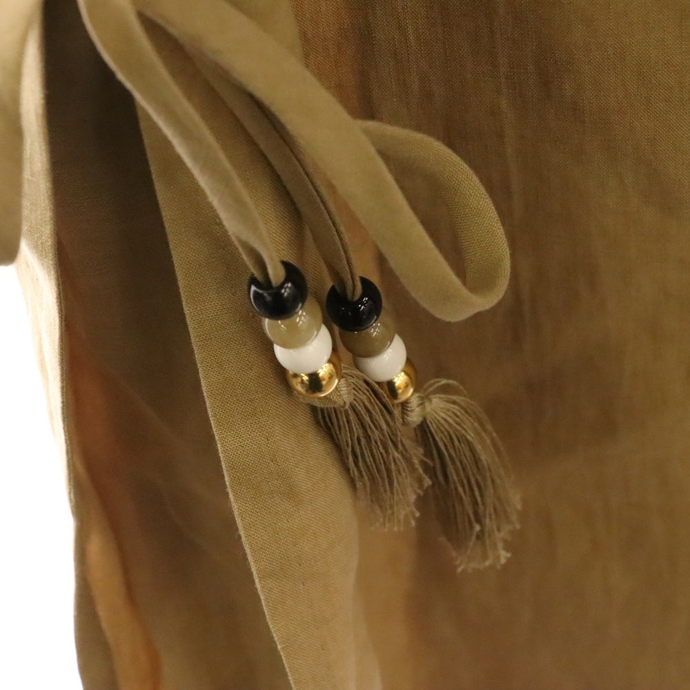 Max Mara(マックスマーラ) ピークドラペル リネン トレンチコート ベージュ レディース 11210112-743