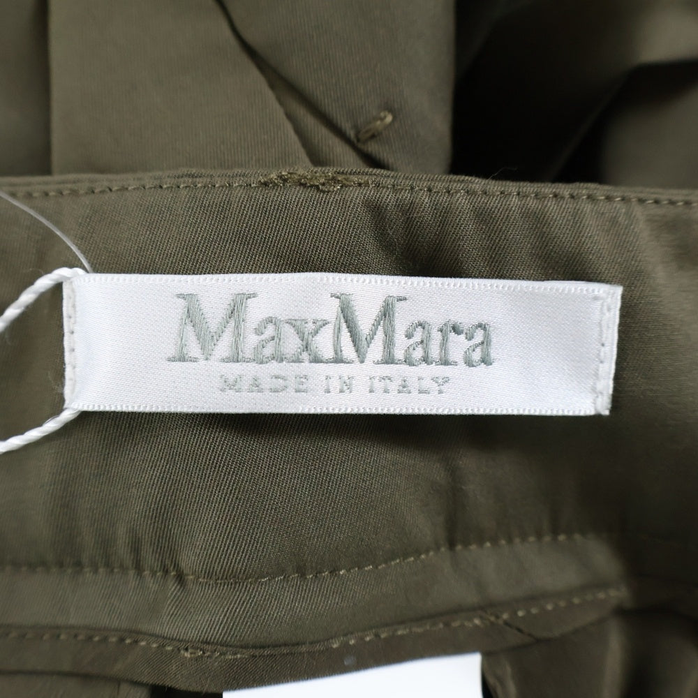 Max Mara(マックスマーラ) センタープレス ワイドスラックス カーキ レディース 11310712-003