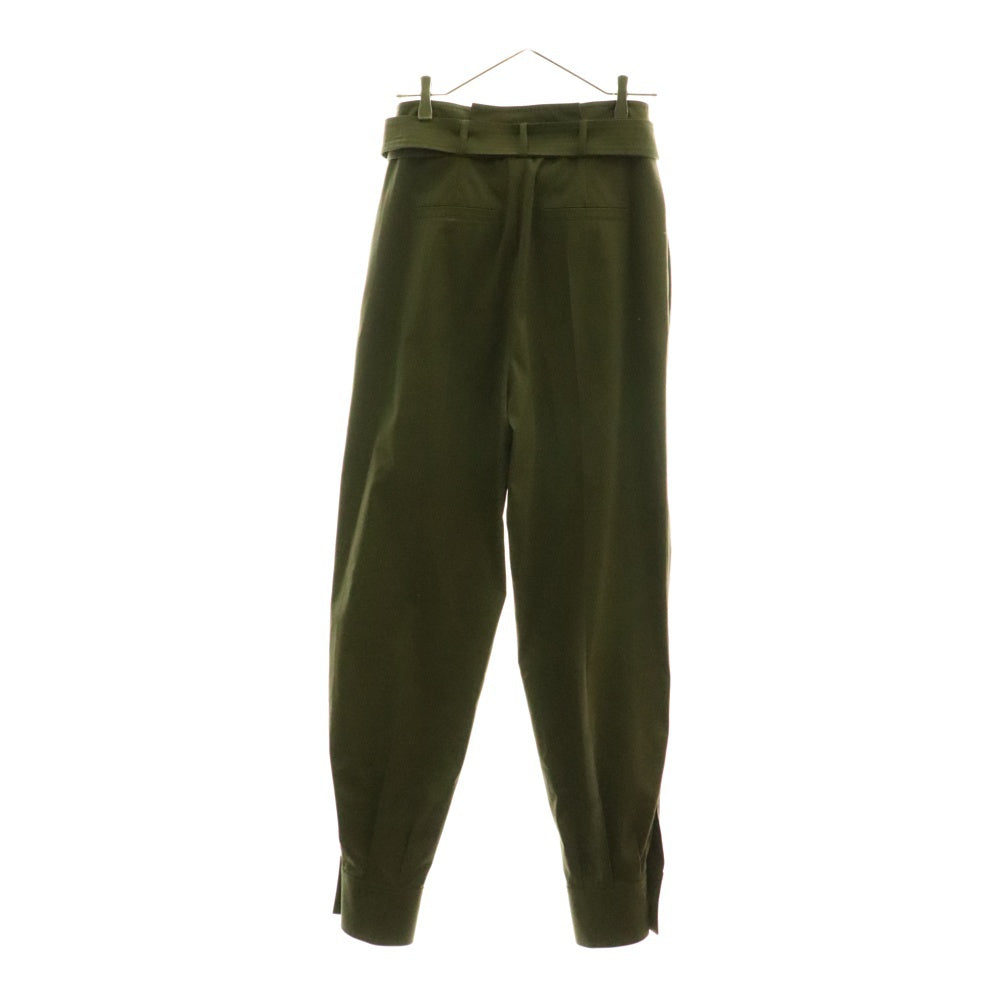 Max Mara(マックスマーラ) リブカフス ダブルベルト テーパードパンツ カーキ レディース 11310912-003
