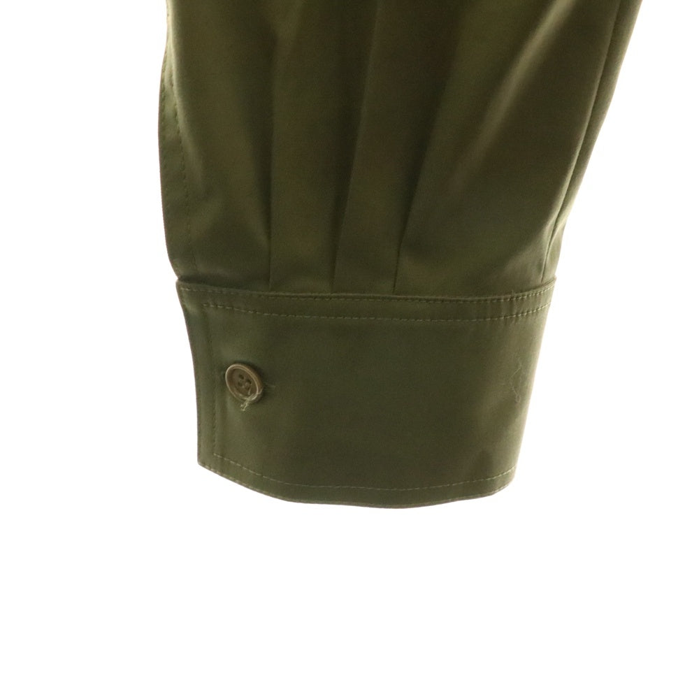 Max Mara(マックスマーラ) リブカフス ダブルベルト テーパードパンツ カーキ レディース 11310912-003