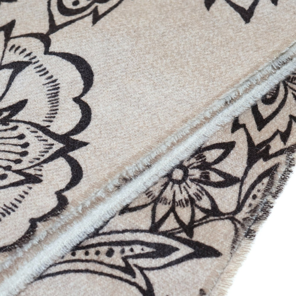 Max Mara(マックスマーラ) カシミヤニット フラワー総柄 マフラー ストール ブラウン 45463579-943