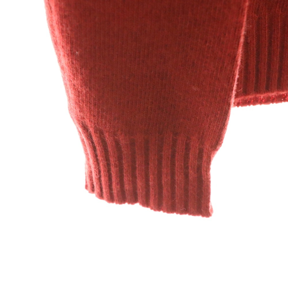 Max Mara(マックスマーラ) ハイネック タートルネック リブハイゲージ切替 ニットセーター レッド レディース 13662083-013