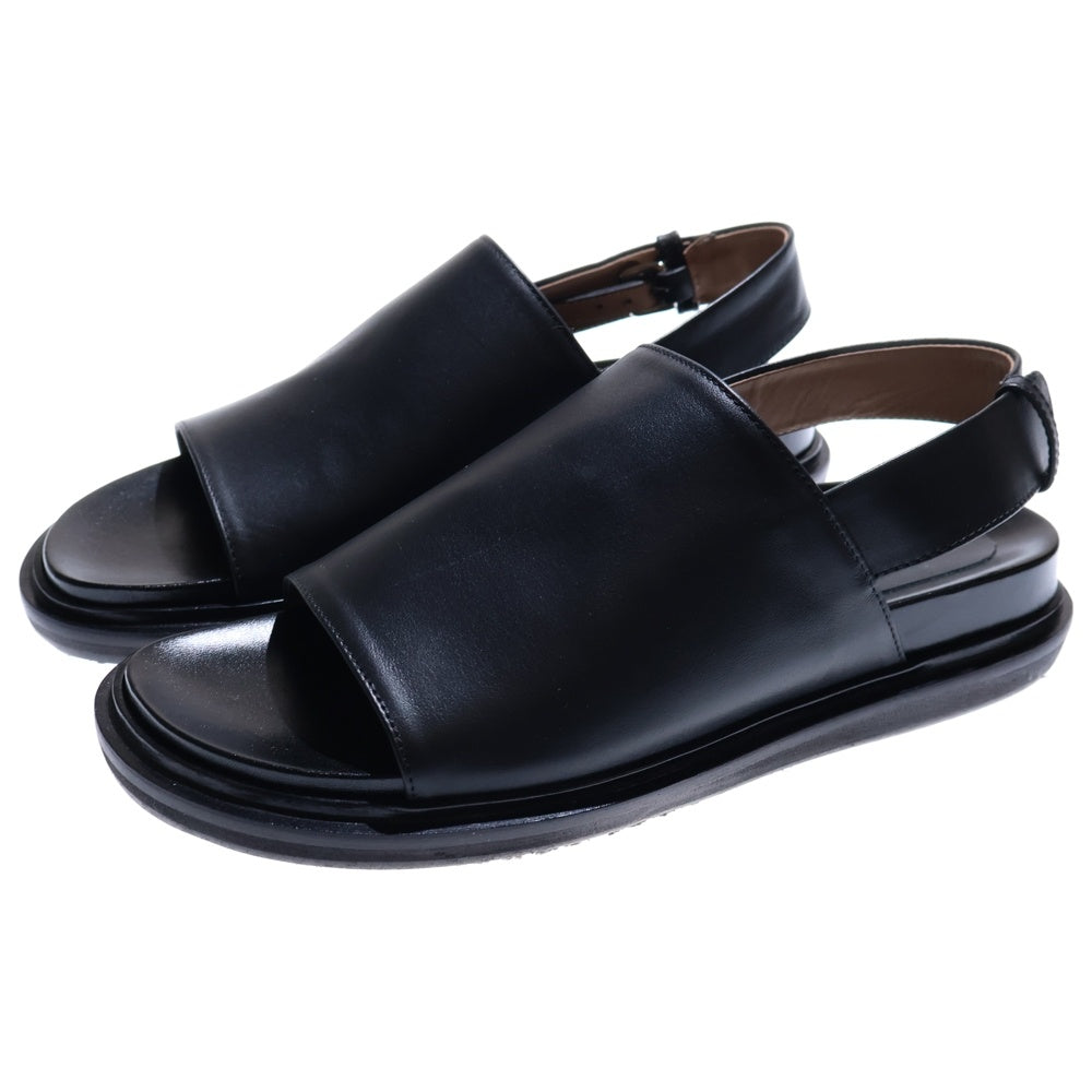 MARNI(マルニ) バックストラップ レザー サンダル ブラック レディース