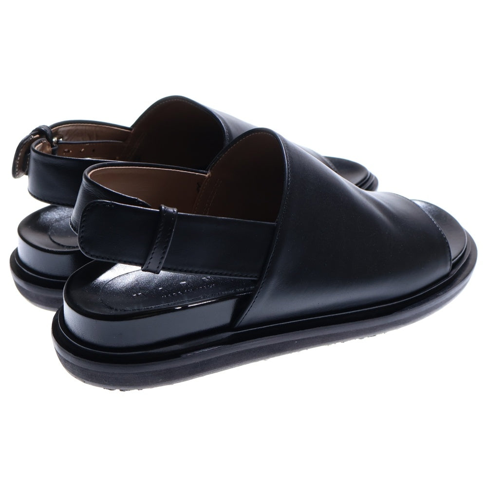 MARNI(マルニ) バックストラップ レザー サンダル ブラック レディース