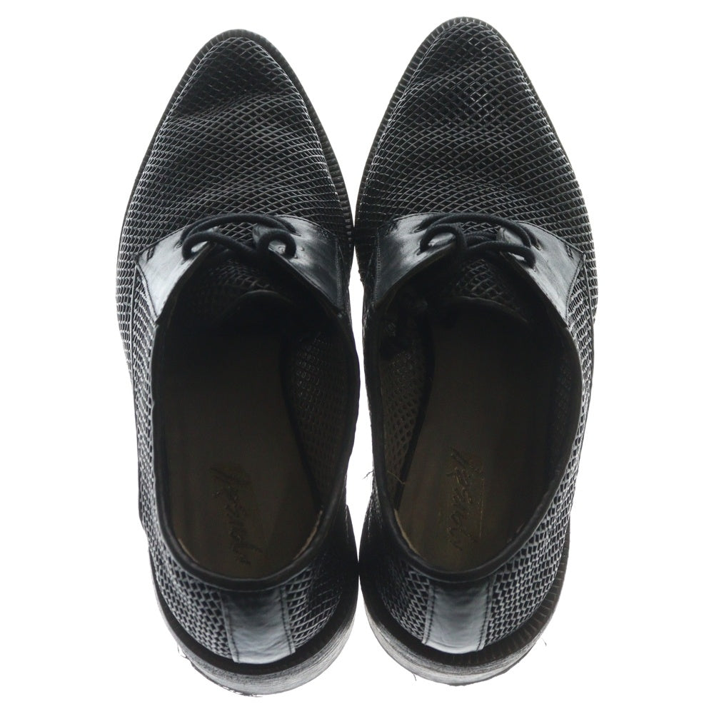 marsell(マルセル) ポインテッドトゥ メッシュレザー ドレスシューズ ブラック レディース