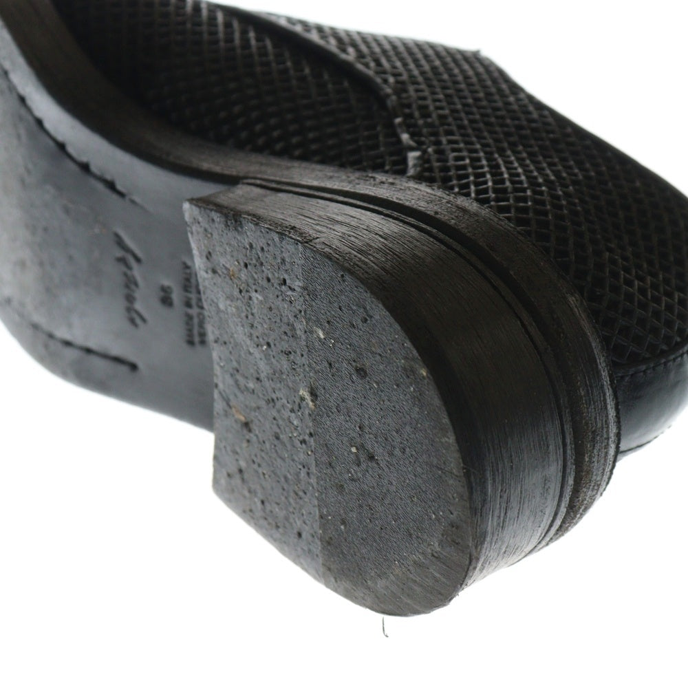 marsell(マルセル) ポインテッドトゥ メッシュレザー ドレスシューズ ブラック レディース